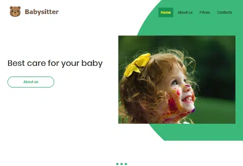 Tema Babysitter construtor sites Chrome