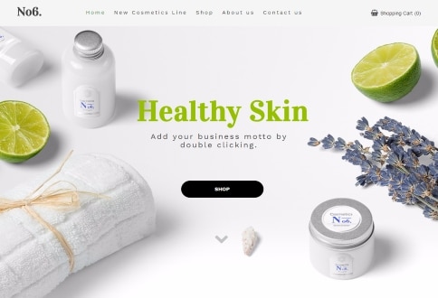 Tema Healthy Skin construtor sites Chrome