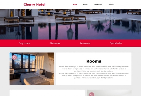 Tema Hotel construtor sites Chrome